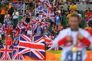 There was plenty of British support in the stands