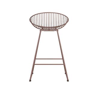 A backyard steel stool