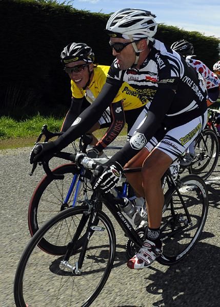 Glen Chadwick enjoys his day in yellow