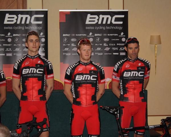 Taylor Phinney, John Murphy and George Hincapie are among BMC's American riders.