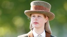  Lady Louise Windsor takes part in 'The Champagne Laurent-Perrier Meet of the British Driving Society' on day 5 of the Royal Windsor Horse Show in Home Park on May 12, 2019 in Windsor, England