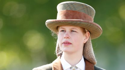  Lady Louise Windsor takes part in 'The Champagne Laurent-Perrier Meet of the British Driving Society' on day 5 of the Royal Windsor Horse Show in Home Park on May 12, 2019 in Windsor, England