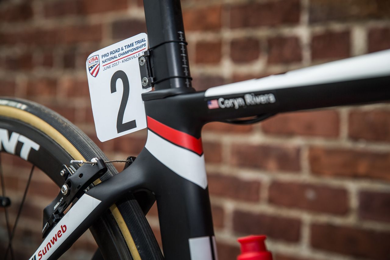 Coryn Rivera's frame number at the US Pro road championships unfortunately mirrored her placing