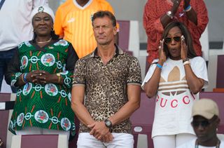 Herve Renard prior to the TotalEnergies CAF Africa Cup of Nations group stage match between Senegal and Gambia at Stade Charles Konan Banny de Yamoussoukro