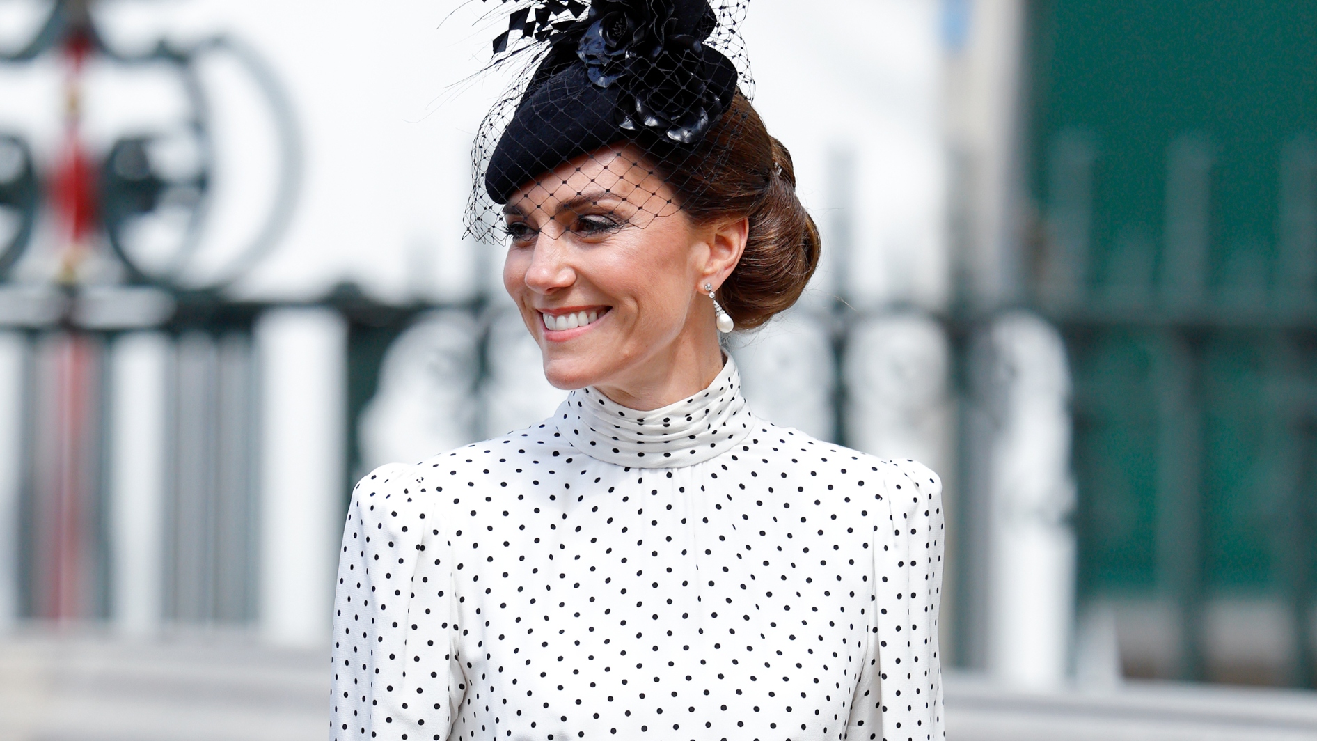 Catherine, Princess of Wales attends a Service of Thanksgiving at Westminster Abbey on the 80th anniversary of VE Day on May 8, 2025