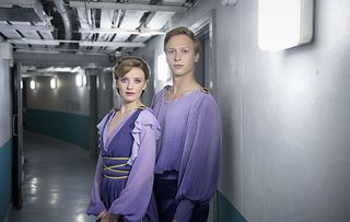 Torvill & Dean - the stars of the ITV drama in costume