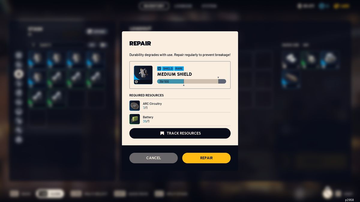 Arc Raiders medium shield screenshots