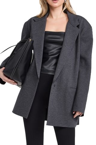 Norma Kamali Oversized Single Breasted Jacket