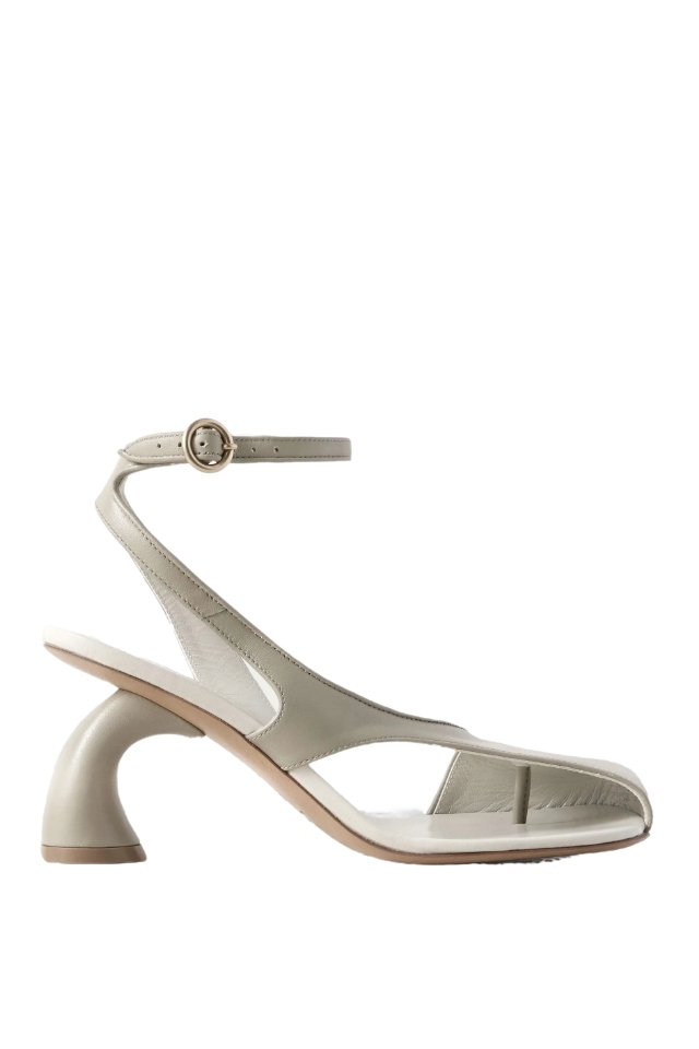 Cutout Leather Pumps