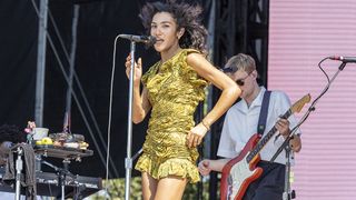 AUSTIN, TEXAS - OCTOBER 04: Olivia Dean performs in concert during the 2025 Austin City Limits Music Festival at Zilker Park on October 04, 2025 in Austin, Texas. (Photo by Gary Miller/Getty Images)