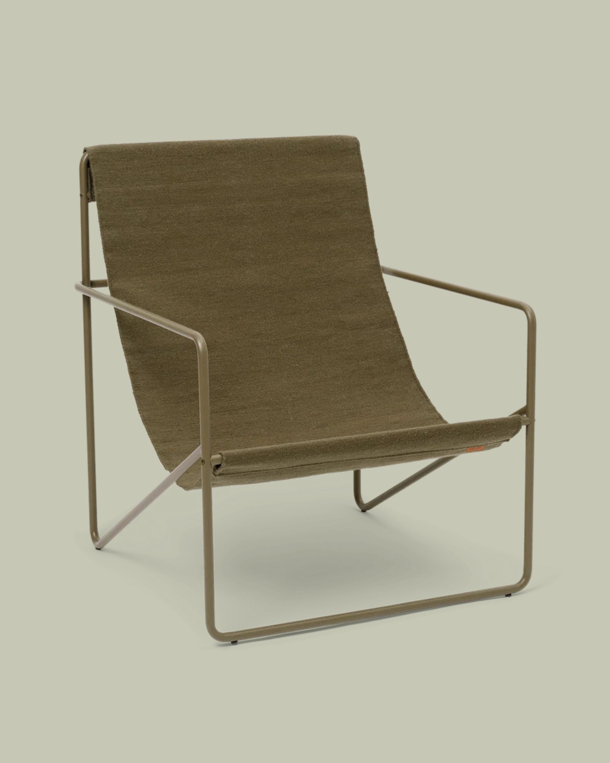 Ferm Living, Desert Lounge Chair - Olive - Olive