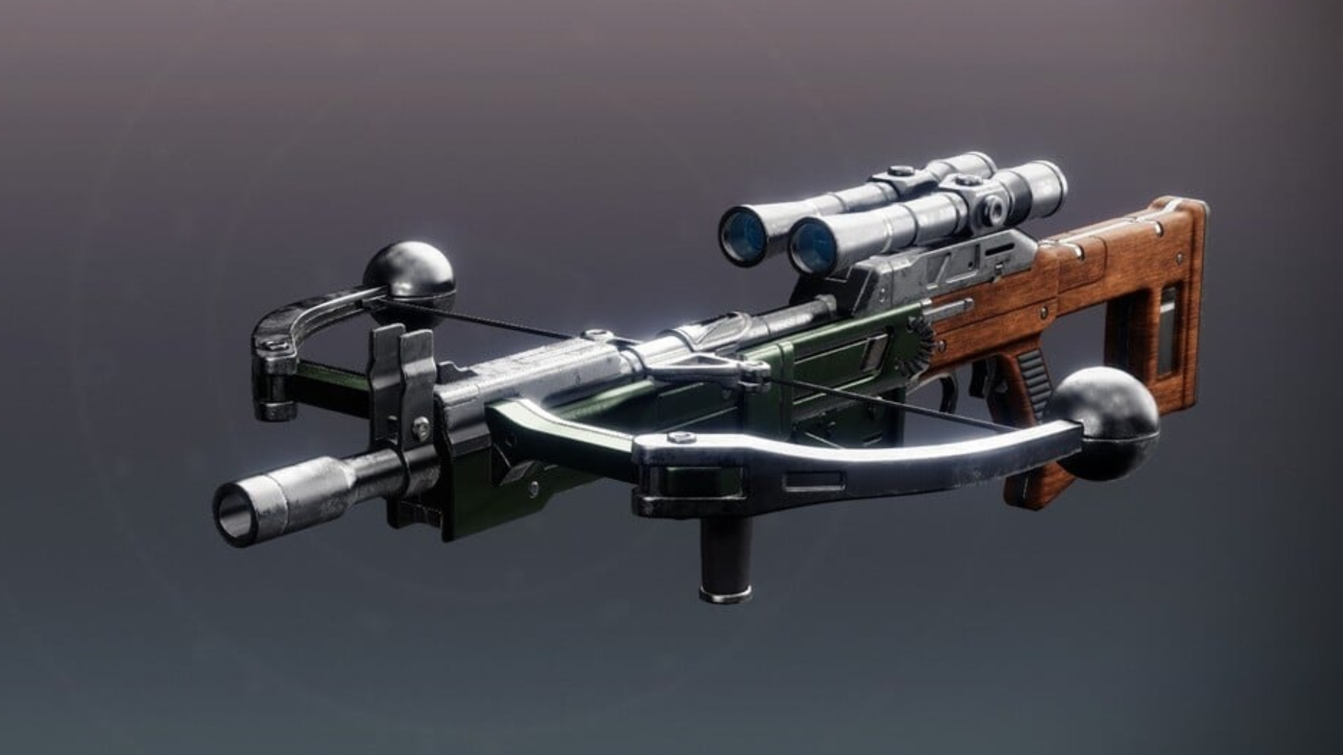 Destiny new catalysts: A side-on view of the Hierloom Exotic weapon.