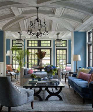 Large living room design by KA Murphy Interiors photograph Michael Partineo