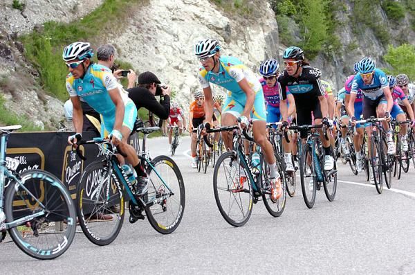 Astana's Paolo Tiralongo and Roman Kreuziger.