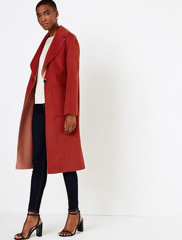 marks and spencer maxi coat