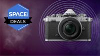 The Nikon Z fc front on view on a Space.com overlay
