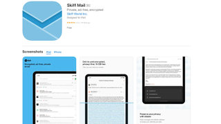 Skiff encrypted email iOS app on Apple Store