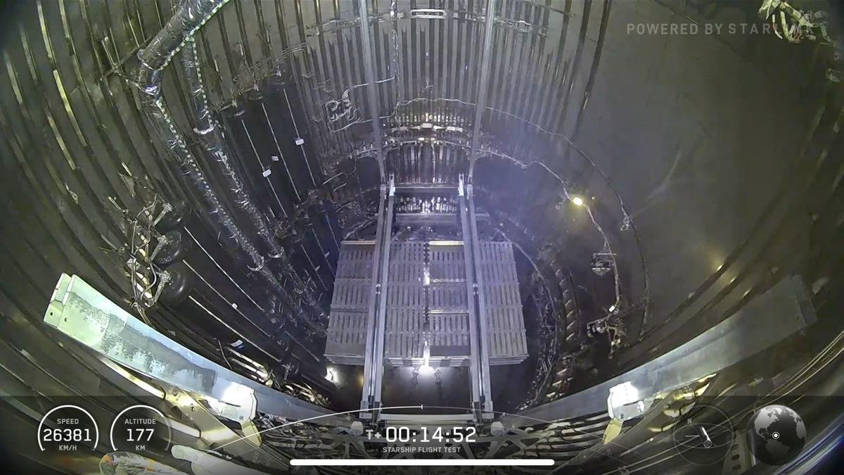payload bay in a rocket
