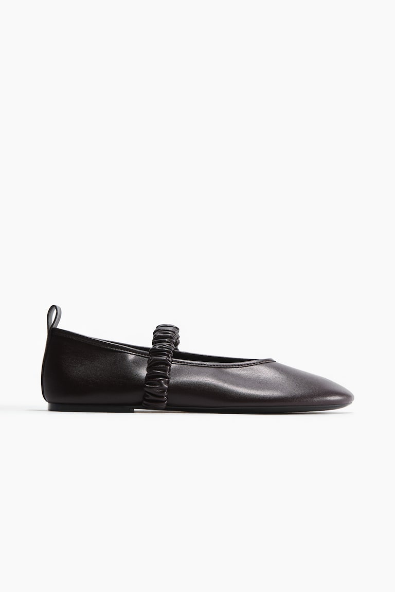 Ballet Flats With Scrunchie Detail