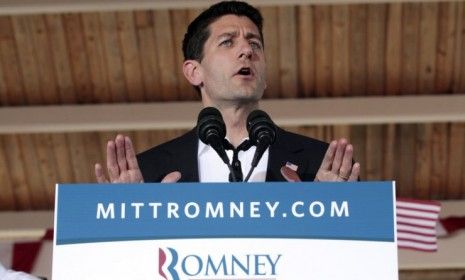 Rep. Paul Ryan R-Wis., Mitt Romney&amp;#039;s vice presidential running mate, speaks during a rally on Aug. 11 in Manassas, Va. Ryan might be secretly worrying Republicans because of his unpopular bud