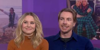 Kristen Bell and Dax Shepard being interviewed on NBC's Today