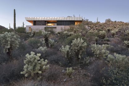 Hidden valley house in the Arizona desert