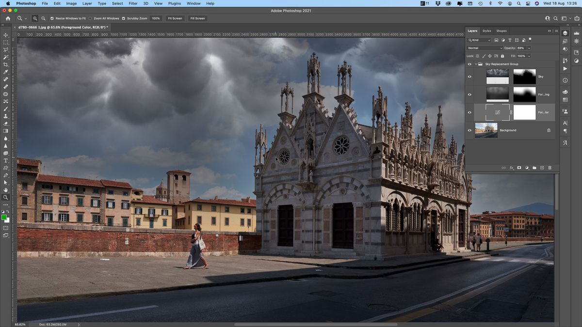 Photoshop CC sky replacement