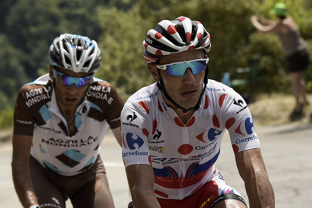 Joaquim Rodriguez (Katusha) claimed the first mountain points on stage 19