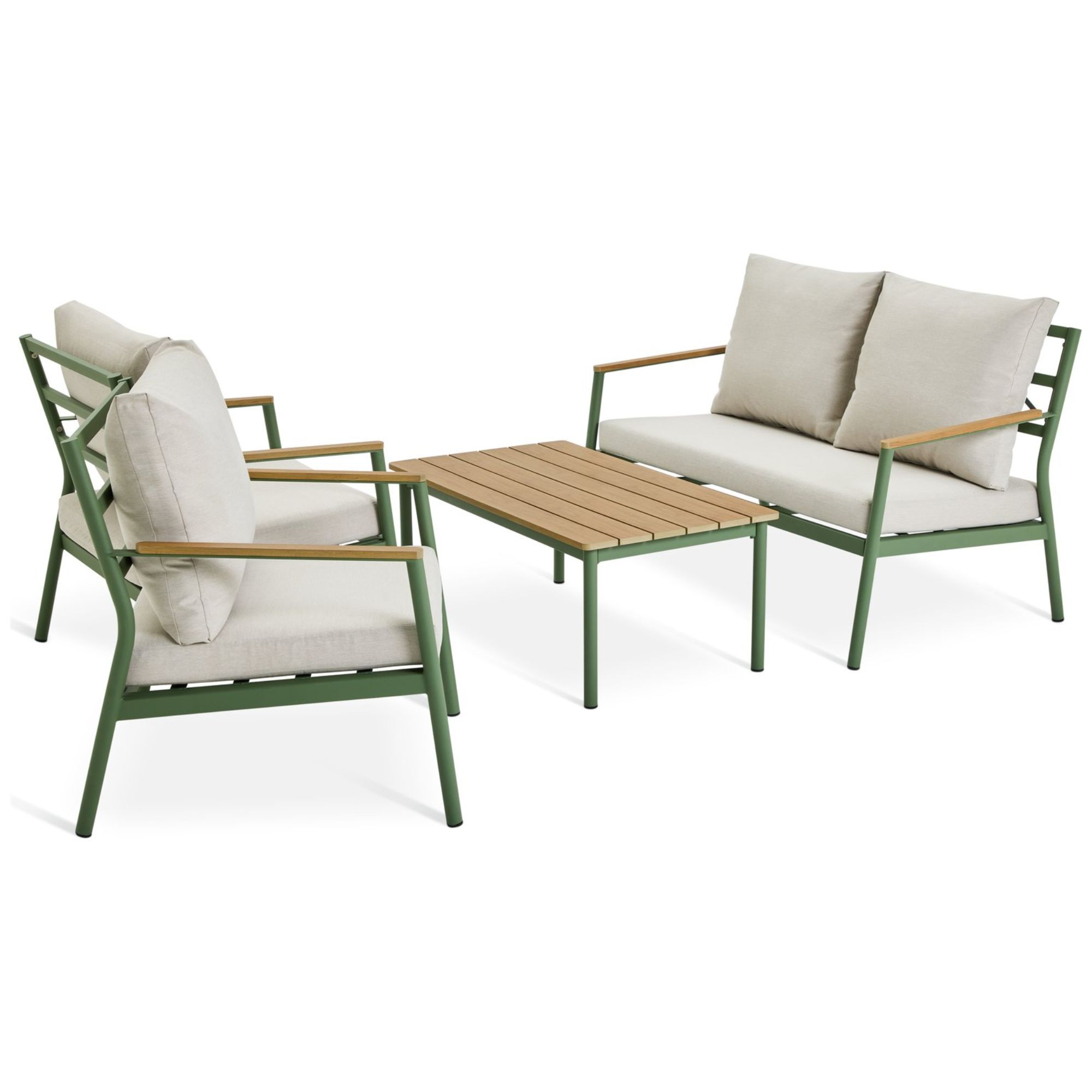 Habitat Mylar 4 Seater Metal Garden Sofa Set - Green