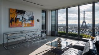 Paris penthouse apartment AI image