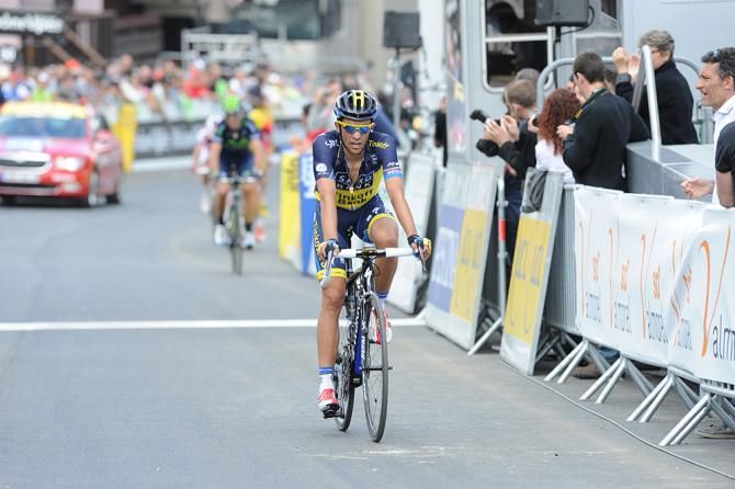 Alberto Contador (Saxo-Tinkoff) couldn't hold on to Froome