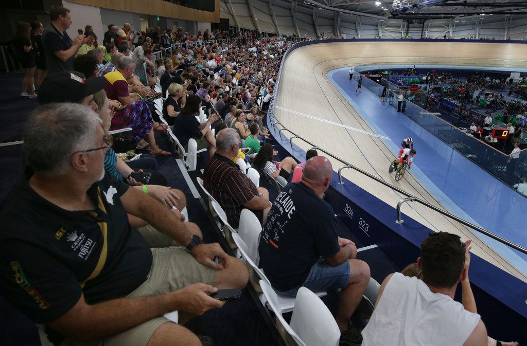 The crowds packed out the Anna Meares Velodrome