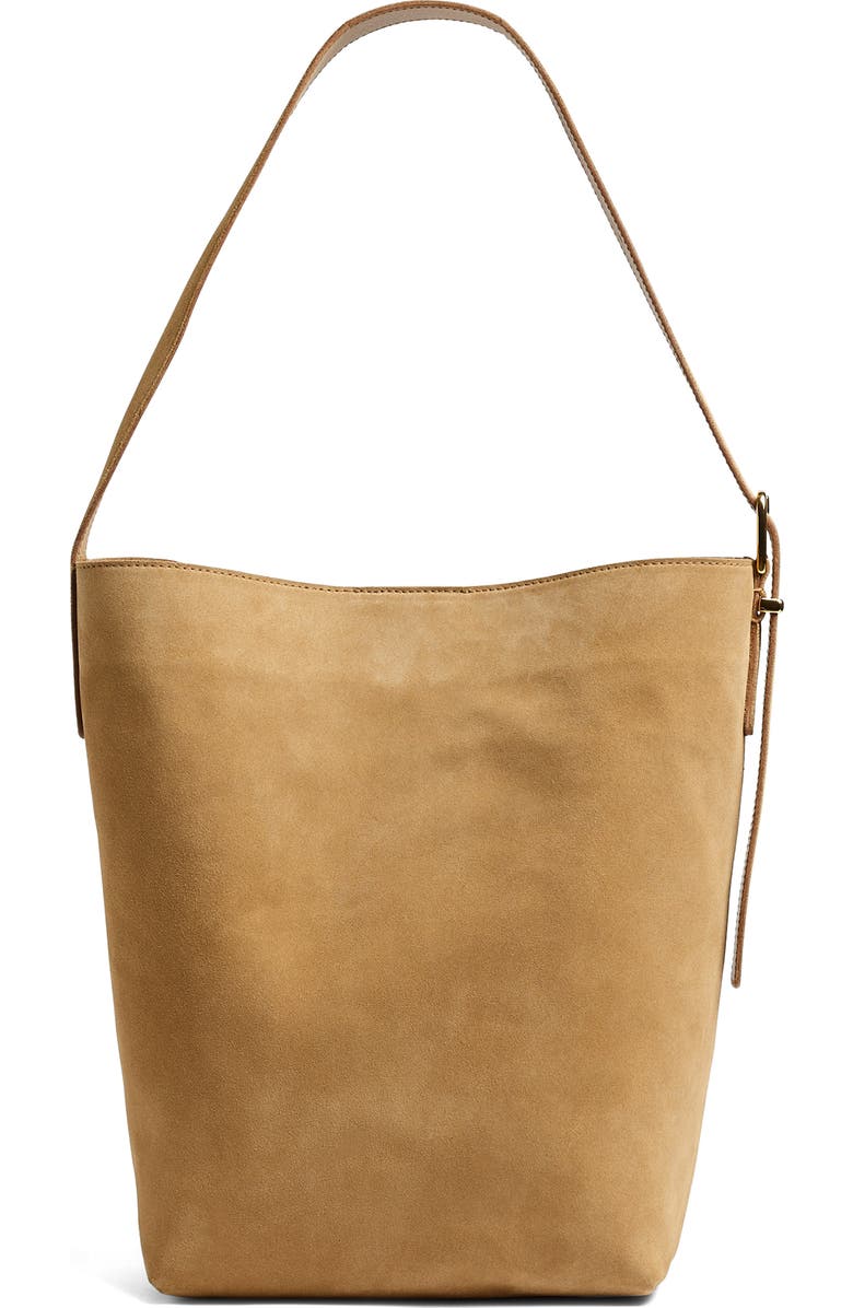 Essentials Suede Bucket Bag