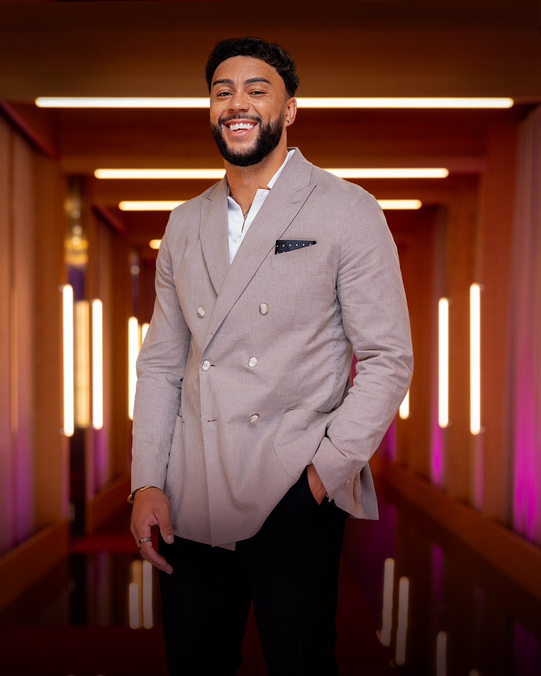 George from 'Love is Blind: UK' season 3.