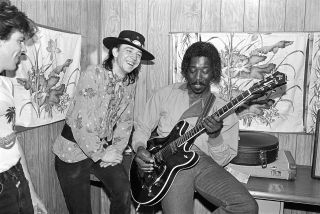Buddy Guy with Stevie Ray Vaughan.