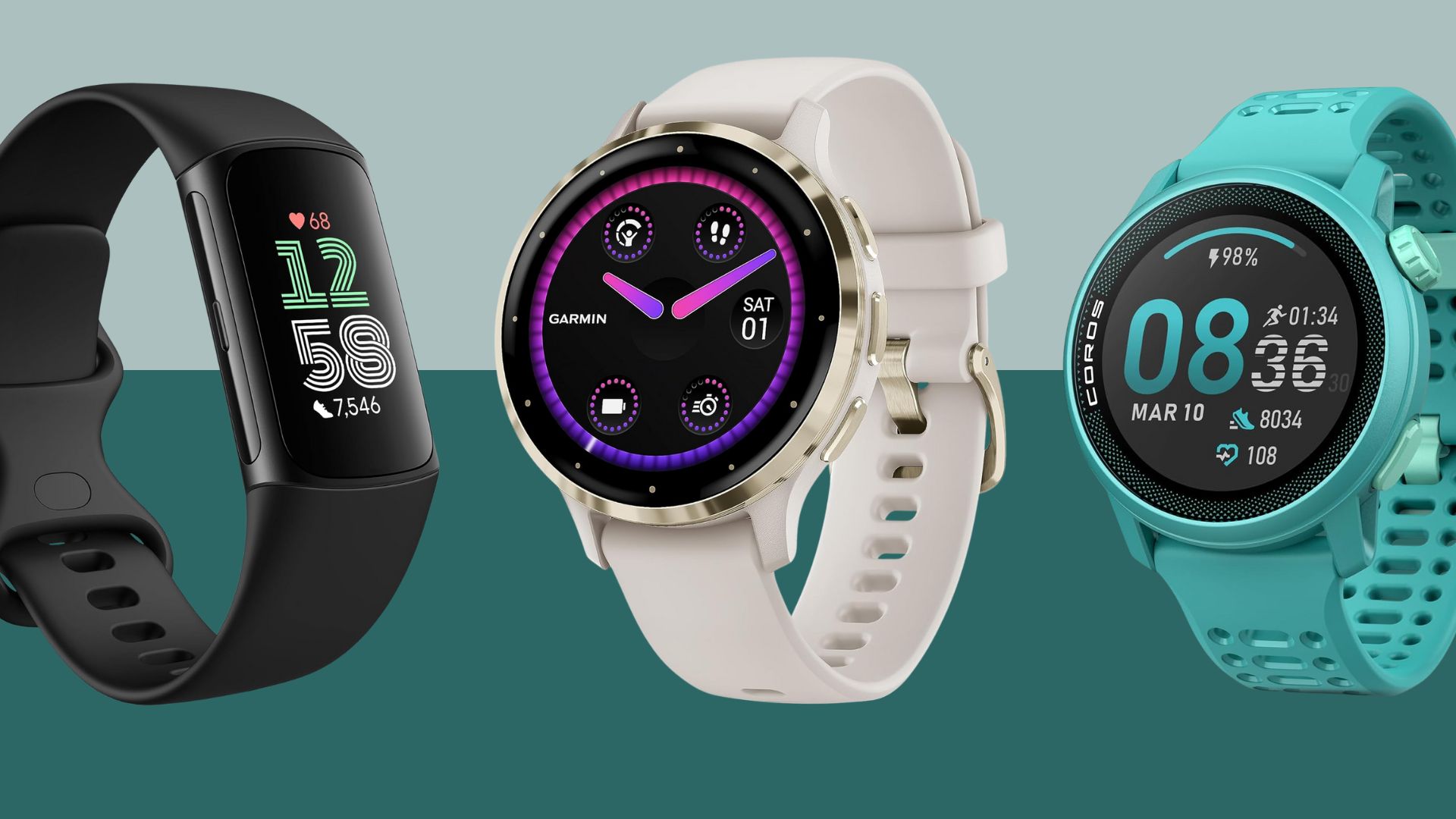 A selection of the best fitness trackers from Fitbit, Garmin, and Coros tried and tested by Health Editor Grace Walsh