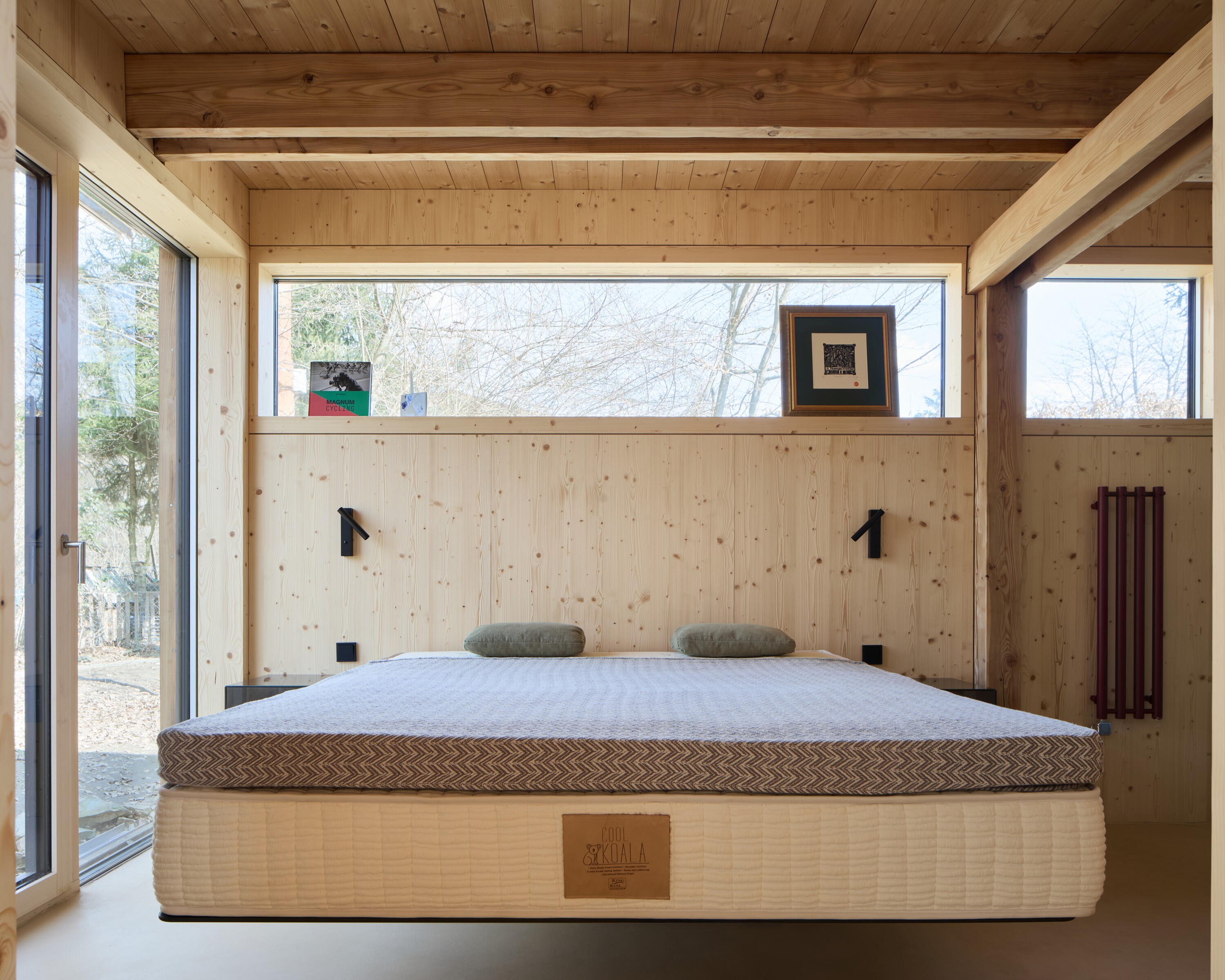 The new studio also includes a bedroom