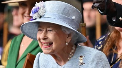 Balmoral's 20k refurbishment: EDINBURGH, SCOTLAND - JUNE 27: Queen Elizabeth II during the traditional Ceremony of the Keys at Holyroodhouse on June 27, 2022 in Edinburgh, Scotland. Members of the Royal Family are spending a Royal Week in Scotland, carrying out a number of engagements between Monday June 27 and Friday July 01, 2022. 