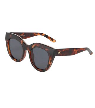 Le Specs Cat-Eye Sunglasses in Brown Tortoise