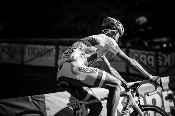 Aliaksandr Kuchynski (Katusha) riding on stage 7