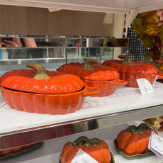 Image of pumpkin ramekin in store.