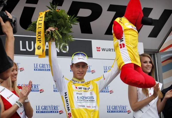 Peter Sagan (Liquigas-Cannondale) in yellow