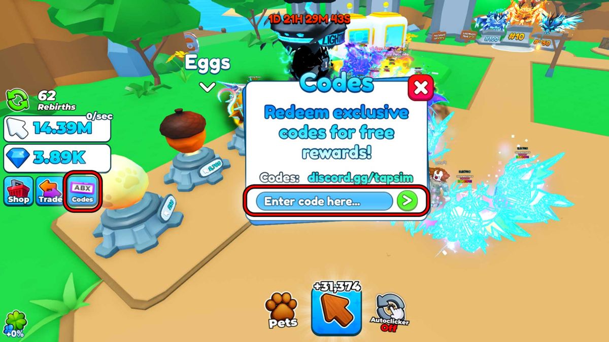 All active Tap Simulator codes in January 2026: Tokens and potions ...