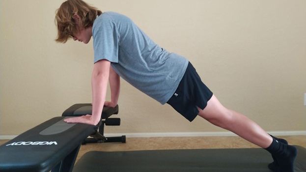 Incline push-up