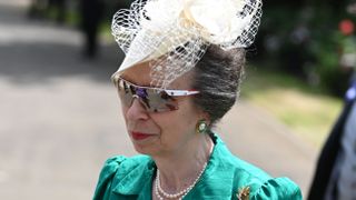Princess Anne, Princess Royal arrives on the second day of the Royal Ascot horse racing meet 2021