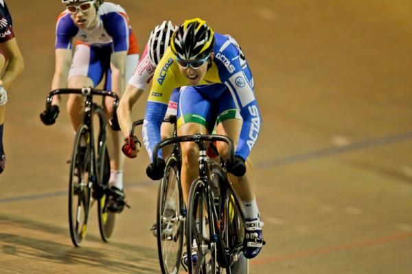 Thomas Clarke was to strong in the U19 Keirin.