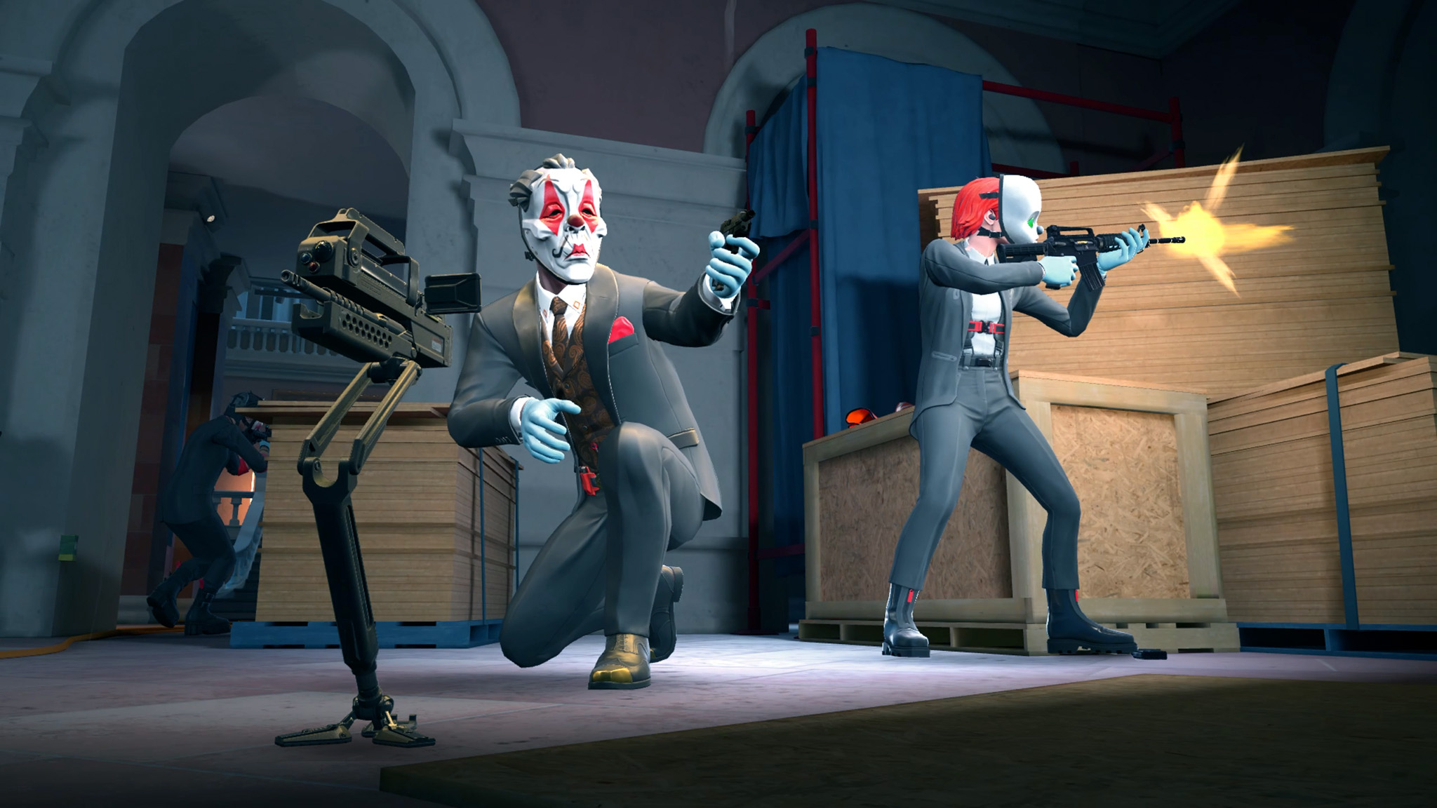 An official screenshot of Payday: Aces High