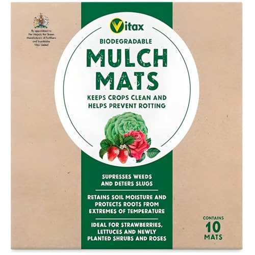 Amk® Vitax 10 Mulch Mats Weed Slug Barrier Block Biodegradable Shrubs Strawberry Lettuce Strawberries Edible Crops