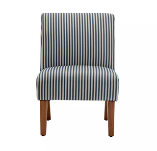 striped slipper chair