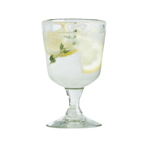 Crate &amp;amp; Barrel, Careyes Recycled Glass Goblet by Gaby Dalkin